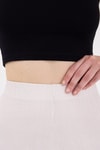 Kadın Pantolon-Taş Bol Paça Bel Lastikli Bürümcük Kumaş Pantolon 2466-rulem