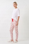 Kadın Pijama Alt-Tavşan Desen Pijama 6453 Pembe -rulem