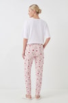 Kadın Pijama Alt-Tavşan Desen Pijama 6453 Pembe -rulem