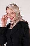 Kadın Şal-Dama Desen Şal 5664 Bej -rulem
