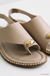 Kadın Sandalet-Parmak Arası Sandalet Gold Toka Detaylı 100 Vizon -rulem