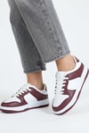 Kadın Spor Ayakkabı-Sneaker-Bordo Spor Ayakkabı 8585-rulem