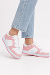 Kadın Spor Ayakkabı-Sneaker-Pudra Spor Ayakkabı 8585-rulem