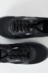 Kadın Spor Ayakkabı-Sneaker-Siyah File Detaylı Spor Ayakkabı 7027-rulem