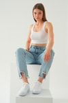 Kadın Spor Ayakkabı-Sneaker-Spor Ayakkabı - 7028 Beyaz-rulem
