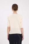 Kadın Süveter-Natural Fiyonk Detaylı Crop Triko Kadın Bluz 2415-rulem
