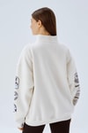 Kadın Sweatshirt-Alaska Baskı Sweat 3610 Ekru -rulem