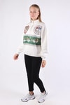 Kadın Sweatshirt-Baskılı Fermuarlı Sweat 1118 Ekru -rulem