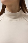 Kadın Sweatshirt-Bej Dik Yaka Reglan Kol Kadın Sweat 8252A-rulem