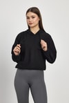 Kadın Sweatshirt-Bel Bağcık Detay Sweat 1054 Siyah -rulem