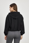 Kadın Sweatshirt-Bel Bağcık Detay Sweat 1054 Siyah -rulem