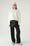 Kadın Sweatshirt-Bisiklet Yaka Sweat 1029 Beyaz -rulem