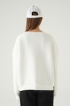 Kadın Sweatshirt-Bisiklet Yaka Sweat 1029 Beyaz -rulem