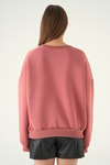 Kadın Sweatshirt-Bisiklet Yaka Sweat 1029 Gül Kurusu -rulem