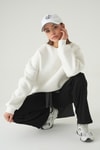 Kadın Sweatshirt-Bisiklet Yaka Sweat 1029 Beyaz -rulem