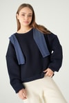 Kadın Sweatshirt-Bisiklet Yaka Sweat 1029 Laci -rulem