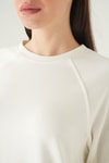 Kadın Sweatshirt-Bisiklet Yaka Sweat 8277A Ekru -rulem