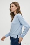 Kadın Sweatshirt-Bisiklet Yaka Sweat 8307A Mavi -rulem