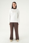 Kadın Sweatshirt-California Baskılı Sweat 1403 Ekru -rulem