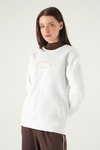 Kadın Sweatshirt-California Baskılı Sweat 1403 Ekru -rulem