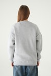 Kadın Sweatshirt-California Baskılı Sweat 1403 Gri -rulem