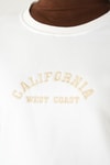 Kadın Sweatshirt-California Baskılı Sweat 1403 Ekru -rulem