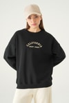 Kadın Sweatshirt-California Baskılı Sweat 1403 Siyah -rulem