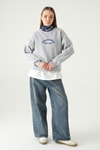 Kadın Sweatshirt-California Baskılı Sweat 1403 Gri -rulem