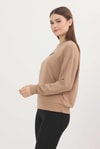 Kadın Sweatshirt-Camel Dreamer Nakış Detay Oysho Sweat 4004-rulem