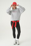 Kadın Sweatshirt-Cherry On Top Baskılı Sweat 1041 Gri -rulem