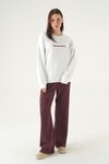 Kadın Sweatshirt-Cherry On Top Baskılı Sweat 1041 Krem -rulem