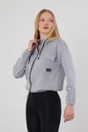 Kadın Sweatshirt-Dalgıç Detay Cepli Sweat 9159M Gri -rulem