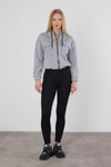 Kadın Sweatshirt-Dalgıç Detay Cepli Sweat 9159M Gri -rulem