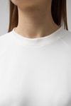 Kadın Sweatshirt-Ekru Oversize Bisiklet Yaka Kadın Sweat 8251A-rulem