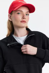 Kadın Sweatshirt-Fermuar Detay Oysho Sweat 4011 Siyah -rulem