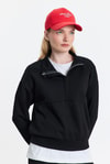 Kadın Sweatshirt-Fermuar Detay Oysho Sweat 4011 Siyah -rulem