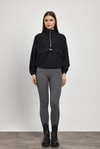 Kadın Sweatshirt-Kanguru Cep Detay Sweat 1052 Siyah -rulem