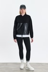 Kadın Sweatshirt-Kapüşonlu Deri Detay Oysho Sweat 3012 Siyah -rulem