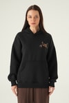 Kadın Sweatshirt-Kapüşonlu Sweat 1203 Siyah -rulem