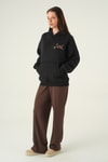 Kadın Sweatshirt-Kapüşonlu Sweat 1203 Siyah -rulem