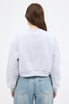 Kadın Sweatshirt-Karmelanj Kadın Crop Bisiklet Yaka Sweatshirt 9210M-rulem