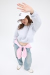 Kadın Sweatshirt-Karmelanj Kadın Crop Bisiklet Yaka Sweatshirt 9210M-rulem