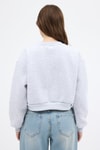 Kadın Sweatshirt-Karmelanj Kadın Crop Bisiklet Yaka Sweatshirt 9210M-rulem