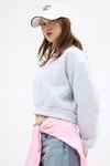 Kadın Sweatshirt-Karmelanj Kadın Crop Bisiklet Yaka Sweatshirt 9210M-rulem