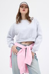 Kadın Sweatshirt-Karmelanj Kadın Crop Bisiklet Yaka Sweatshirt 9210M-rulem