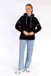 Kadın Sweatshirt-Kroşat Detay Sweat 9143M Siyah -rulem
