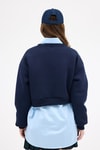 Kadın Sweatshirt-Laci Kadın Crop Bisiklet Yaka Sweatshirt 9210M-rulem