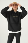 Kadın Sweatshirt-Los Angeles Baskılı Sweat 1042 Siyah -rulem