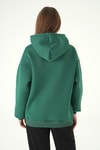 Kadın Sweatshirt-Los Angeles Baskılı Sweat 1042 Yeşil -rulem