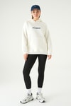 Kadın Sweatshirt-Los Angeles Baskılı Sweat 1042 Krem -rulem